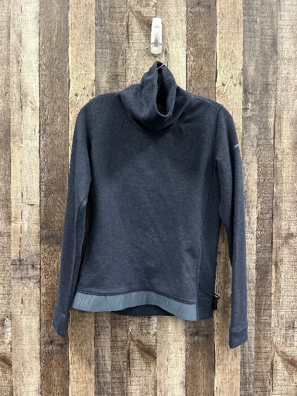 Sweatshirt Collar By Nike In Navy, Size: Xs Casual Men's Loose
