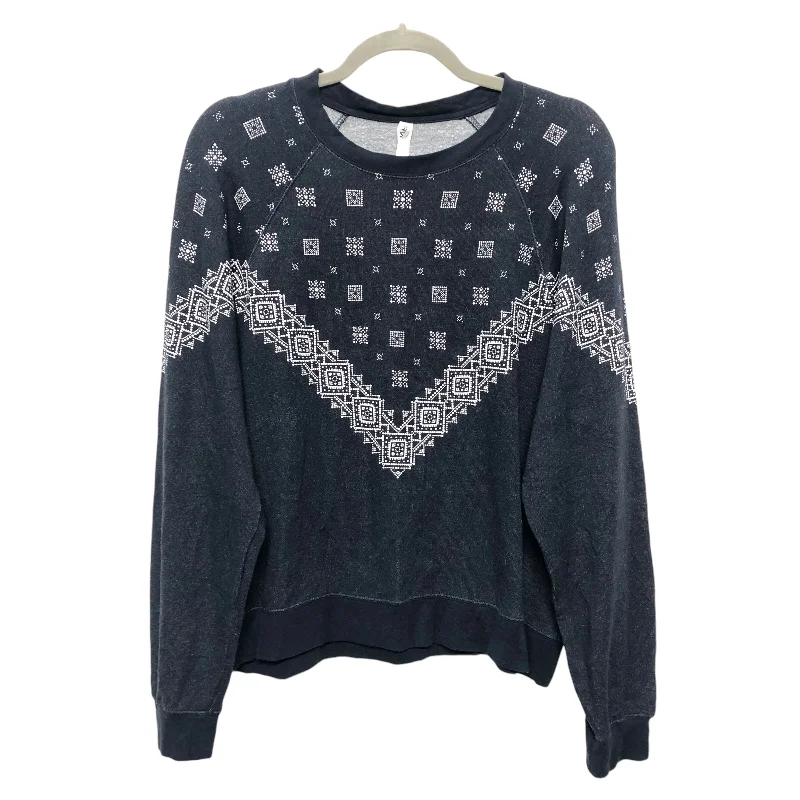 Sweatshirt Crewneck By Clothes Mentor In Navy, Size:M Bohemian Men's Free