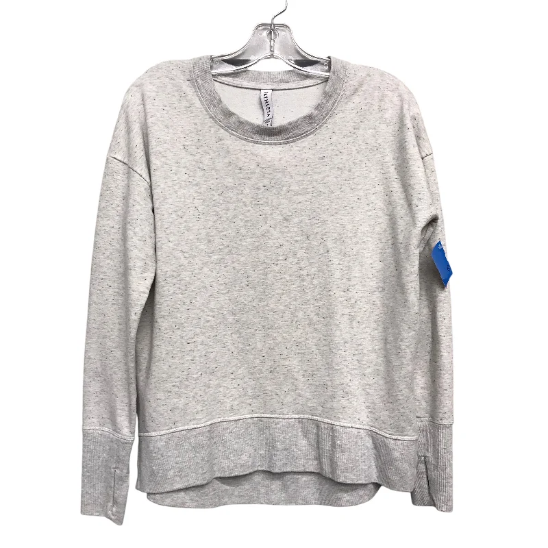 Sweatshirt Crewneck By Athleta In Grey, Size:Xs Earthy Men's Hemp