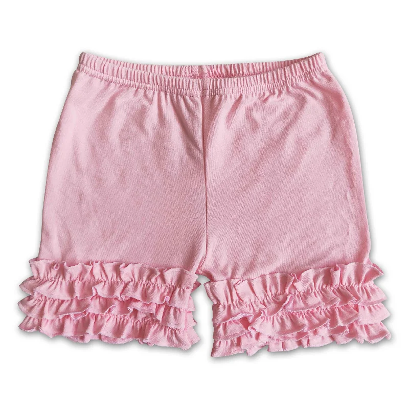 Girl Pink icing ruffle shorts Masculine Men's 