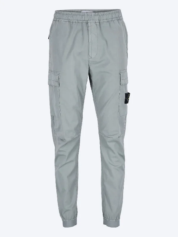 Cotton twill stretch pants Hip Men's Retro
