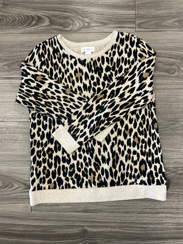 Sweatshirt Crewneck By Liz Claiborne In Animal Print, Size: L Vintage Men's 1970S Disco