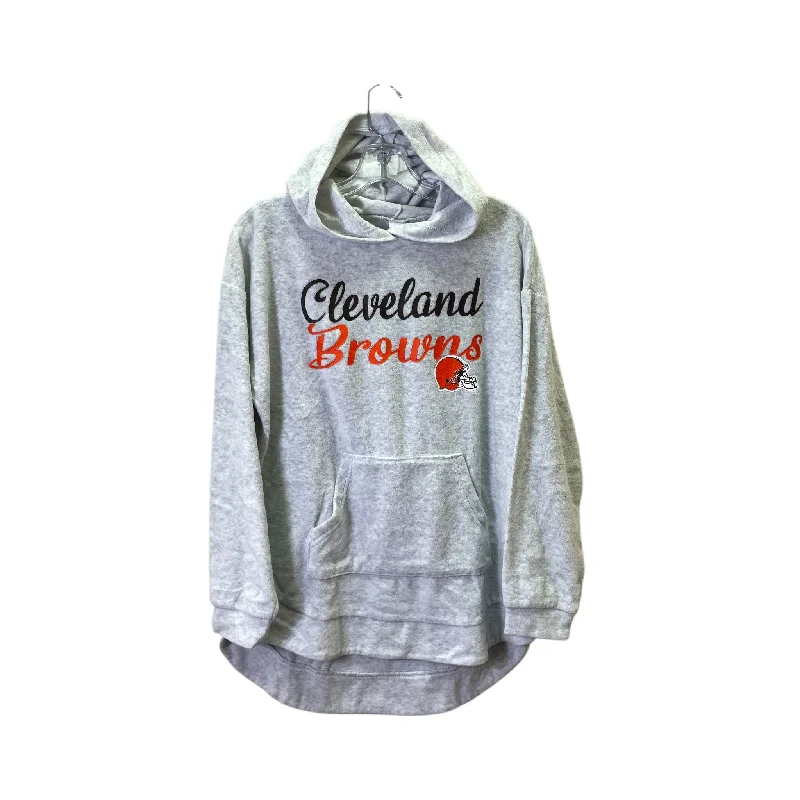 Athletic Sweatshirt Hoodie By Nfl In Grey, Size:M Dynamic Men's High