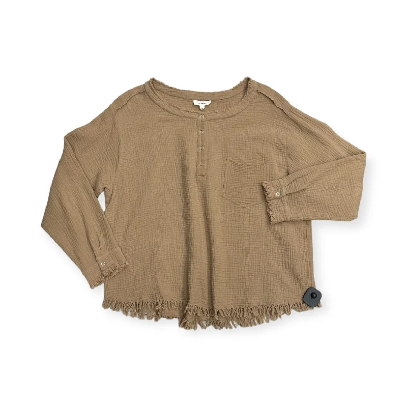Top Long Sleeve By Ee Some  Size: L Practical Men's Quick
