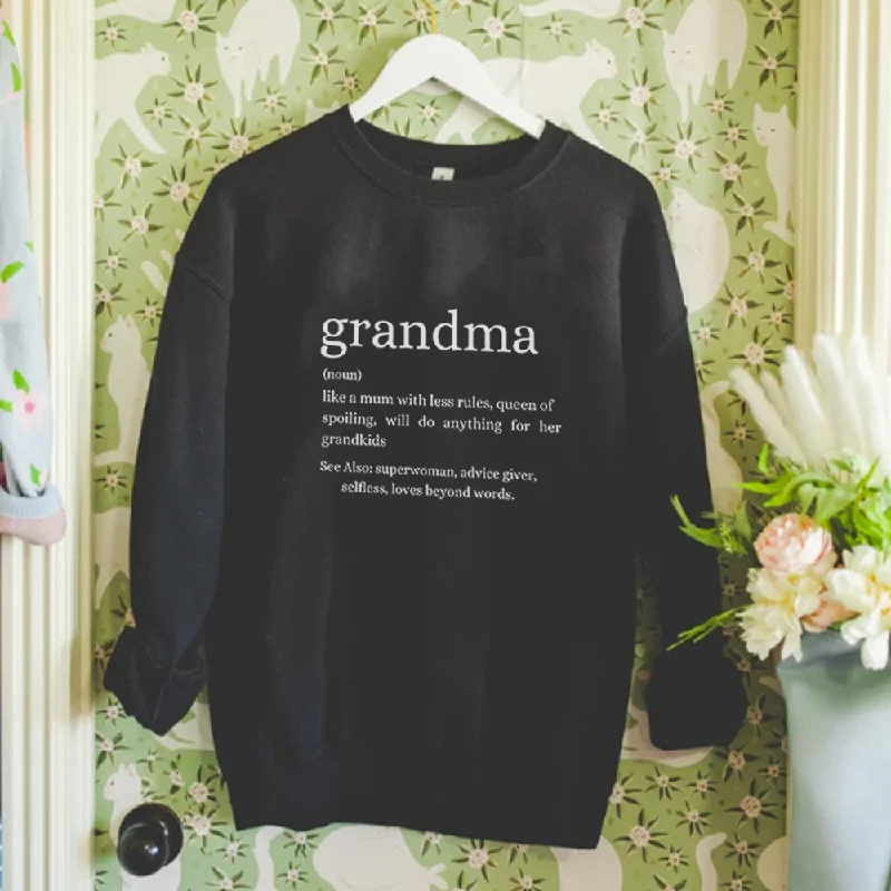 Modern GRANDMA Definition Sweatshirt Elegant Men's Cashmere