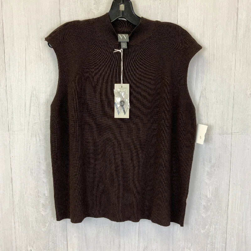 Vest Sweater By Worthington In Brown, Size: 2x Vintage Men's 1970S Disco