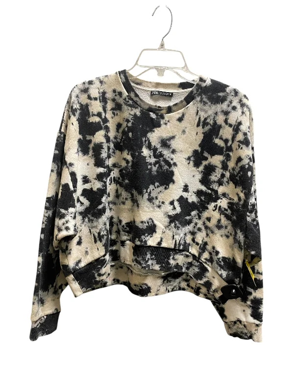 Sweatshirt Crewneck By Zara In Multi-colored, Size: L Monochromatic All