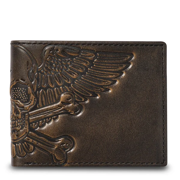 Billfold Skull W/ Wings Tailored
