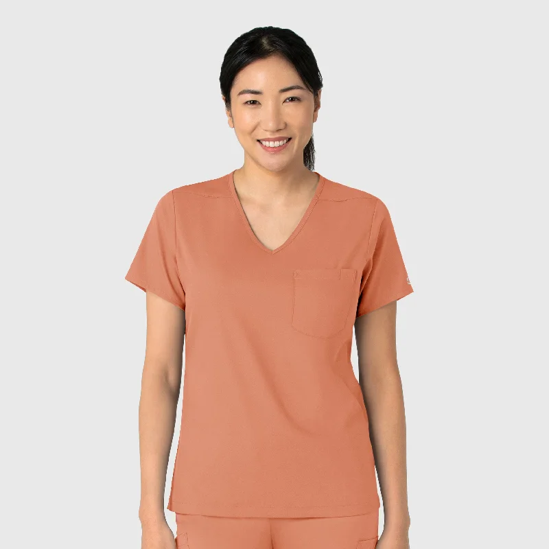 Boundless Women's Tuck-In Scrub Top - Terracotta Dynamic Men's High