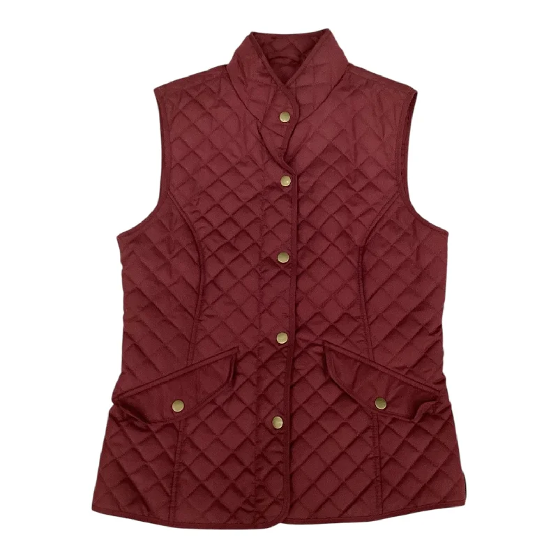 Vest Other By Bass In Red, Size: Xs Elegant Men's Cashmere