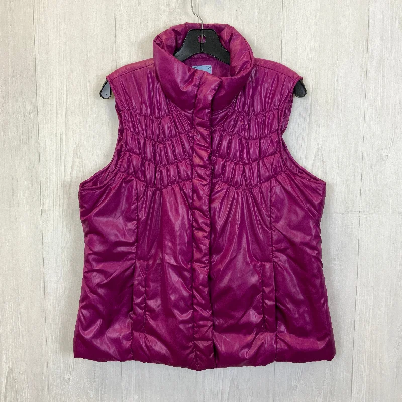 Vest Puffer & Quilted By Izod In Purple, Size: Xl Monochromatic Office Style