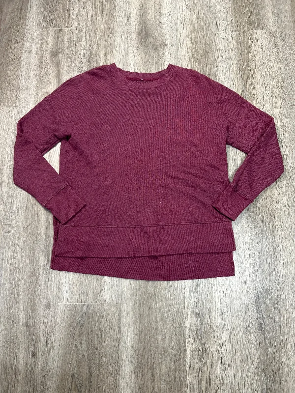 Sweatshirt Crewneck By Time And Tru In Maroon, Size: M Hip Men's Retro