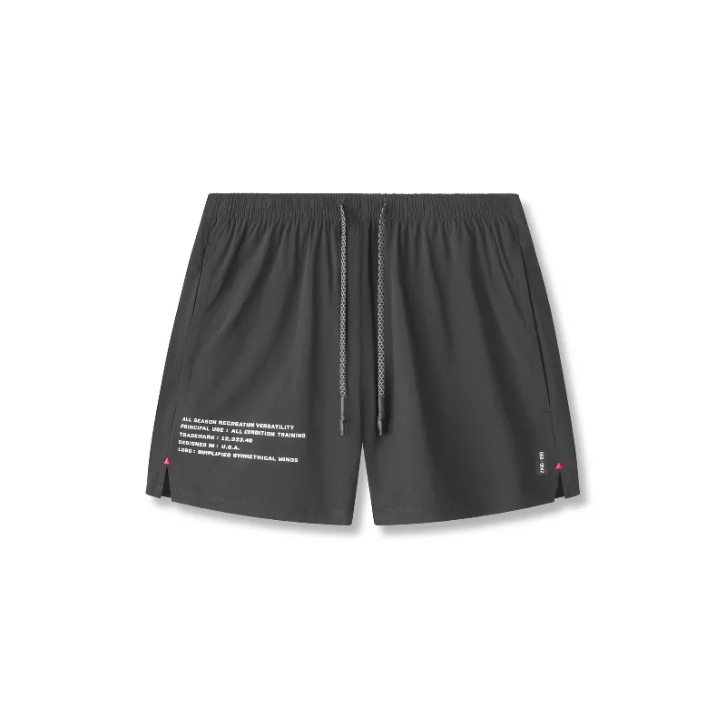 0942. Aerotex™ 5" Training Short - Space Grey Unique Men's Upcycled