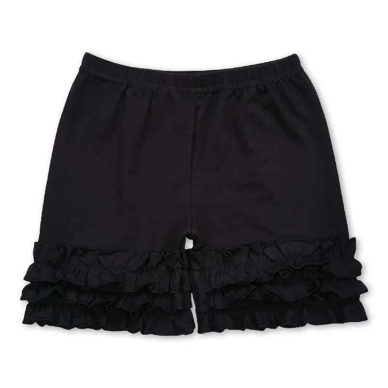 Girl Black ruffle shorts Dynamic Men's High