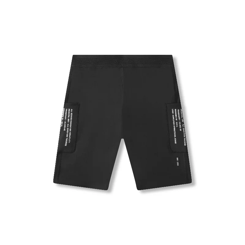 0952. WarpFlexx™ Utility Speed Short - Black Casual Men's Short