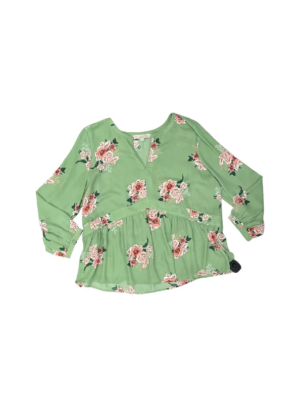 Top Long Sleeve By Loft  Size: Xl Lumberjack