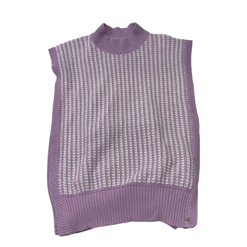 Vest Sweater By Margo In Purple, Size: S Stylish Men's Tropical 