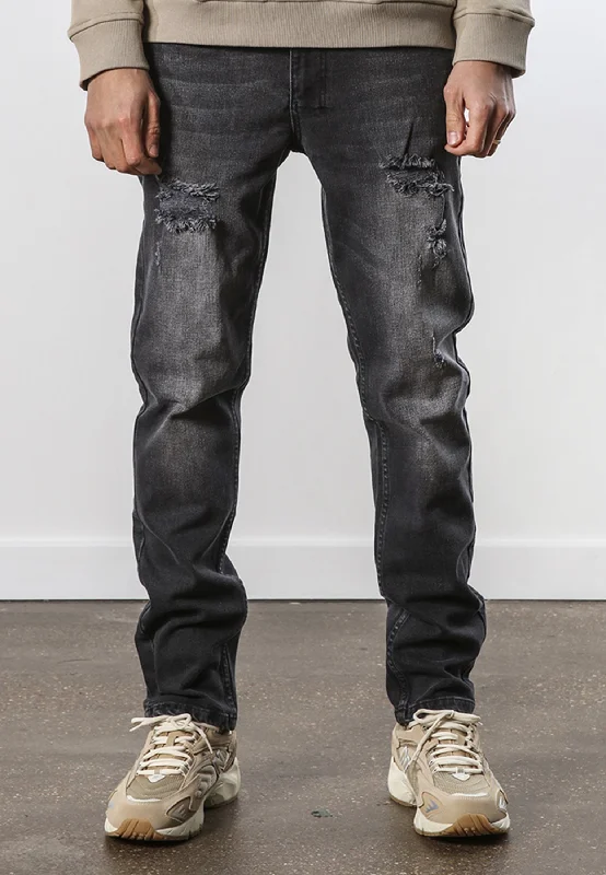 VICIOUS JEANS RIPPER BLACK British Gentleman Style