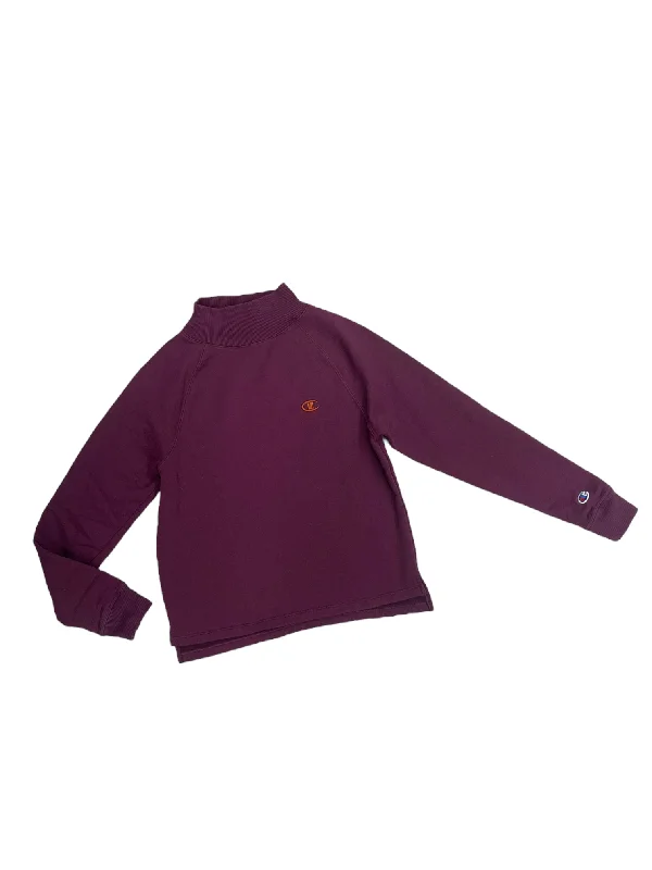 Athletic Sweatshirt Crewneck By Champion In Purple, Size: Xs Trendy Men's Scandinavian