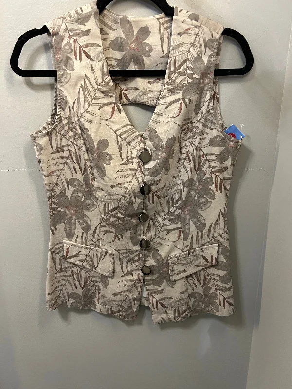 Vest Other By  ARTEX  In Brown & Red, Size: S Unique Men's Upcycled