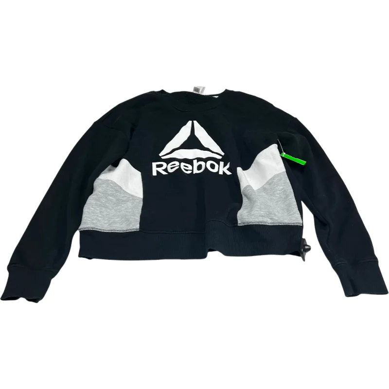 Sweatshirt Crewneck By Reebok In Black, Size: M Youthful Men's Pop