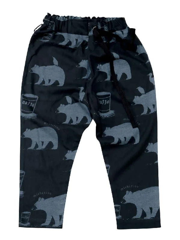 Black Little Break Pants Luxurious Men's High