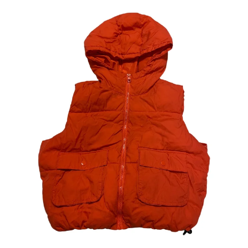 Vest Puffer & Quilted By Love Tree In Orange, Size: M Polished Men's Satin