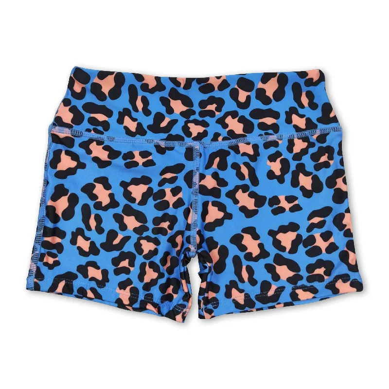Blue leopard baby girls summer shorts Dapper Men's 1920S