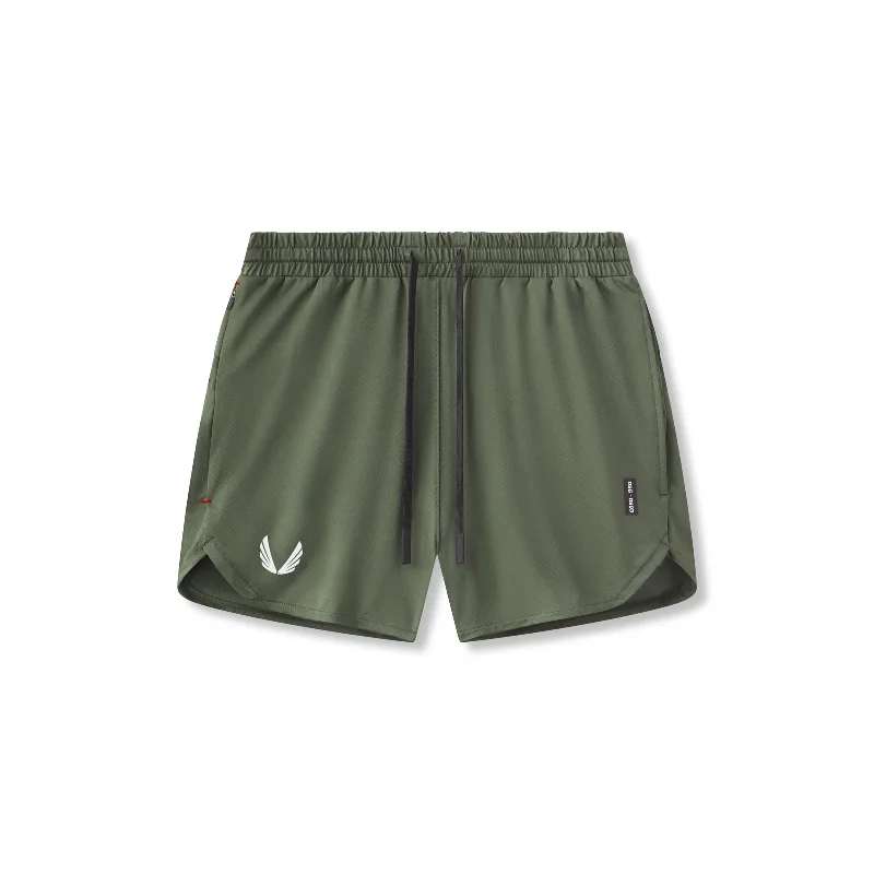 0993. AeroSilver® 5" Linerless Short - Olive Laid