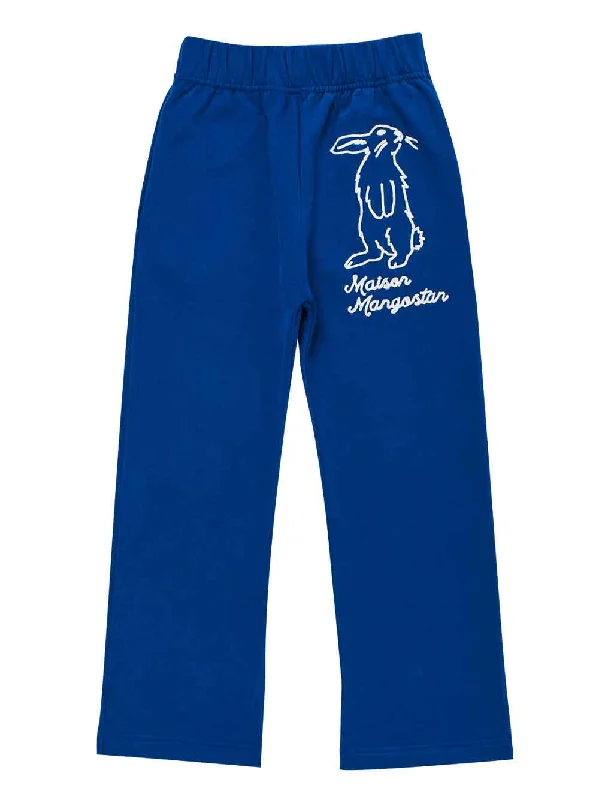 Rabbit Motif Sweatpants Cclassic Men's Tweed