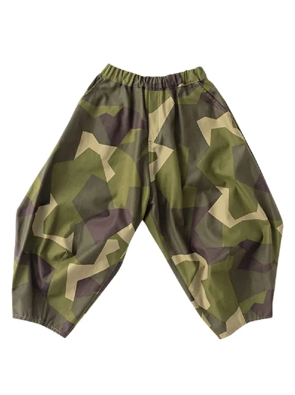 Block Camo Pants Tough Men's Military