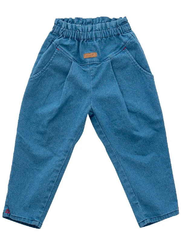 Tucked Denim Pants Beach