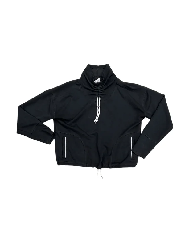 Athletic Sweatshirt Collar By Sage In Black, Size: M Masculine Men's Thick