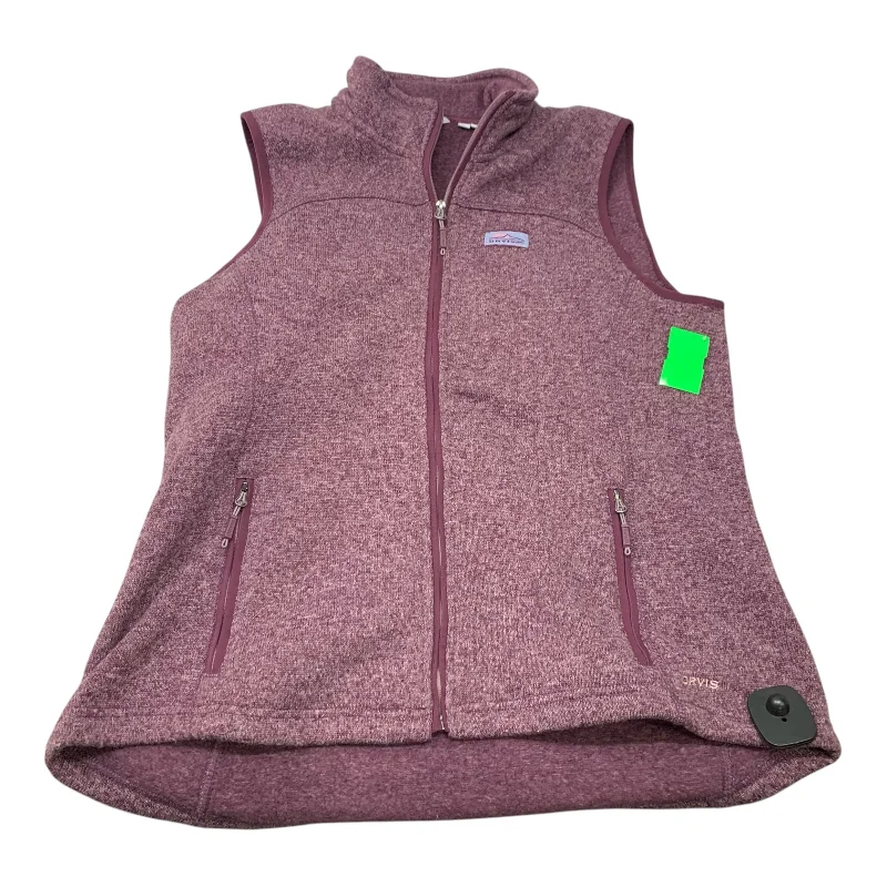 Vest Fleece By Orvis In Purple, Size: L Tough Men's Military