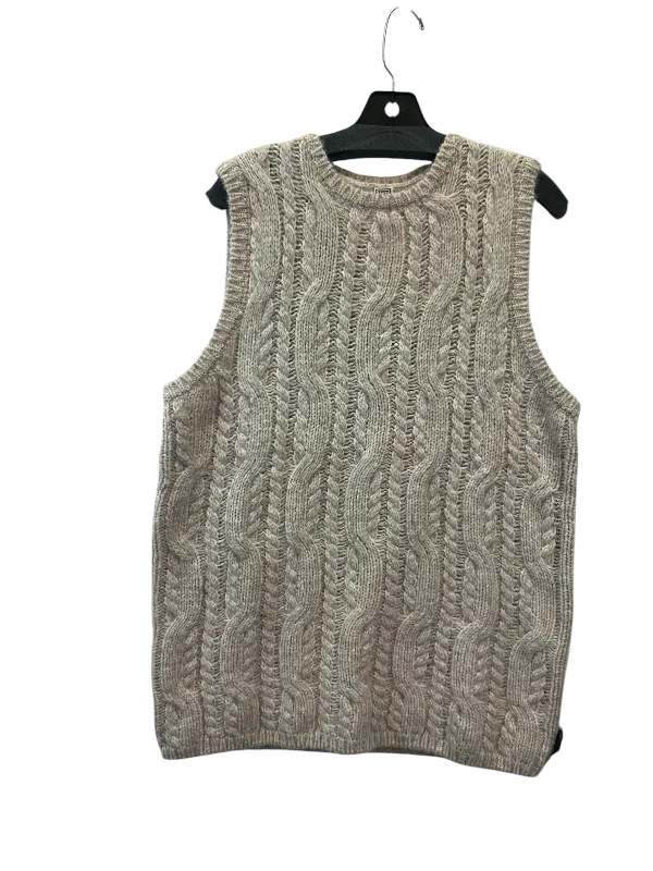 Vest Sweater By TOTEMI In Beige, Size: S Cool Men's Distressed