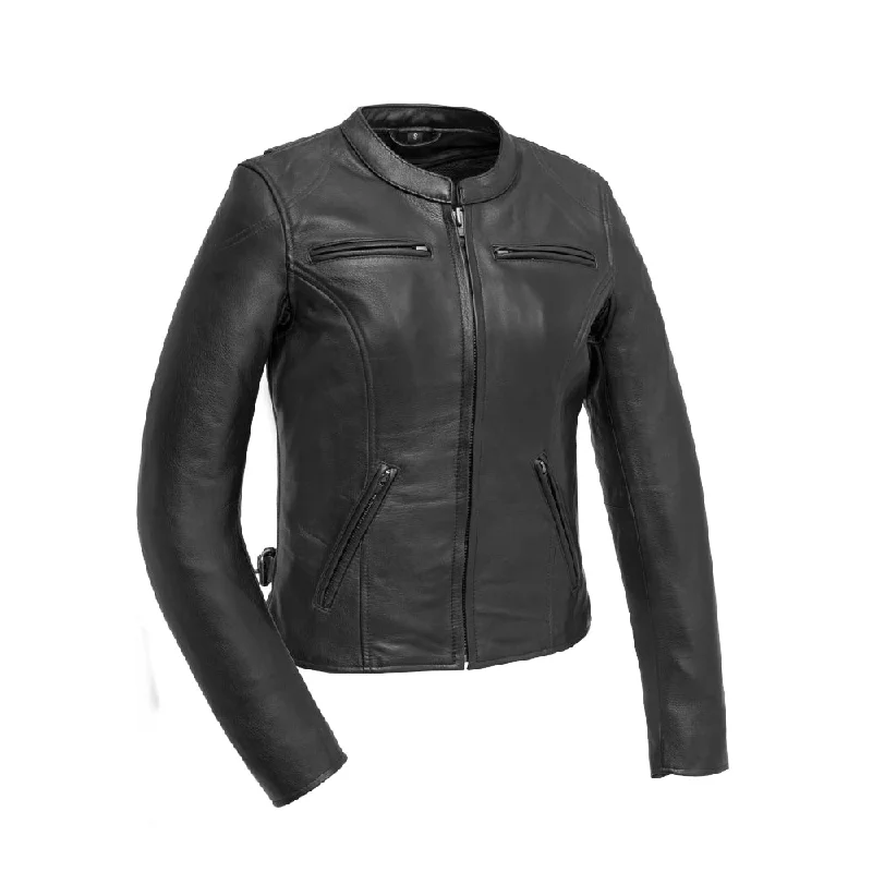 Competition Ladies Leather Jacket Modern Men's Tech