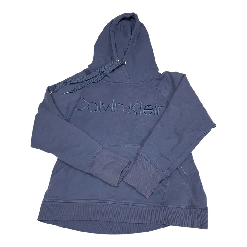 Sweatshirt Hoodie By Calvin Klein In Blue, Size: S Bold Men's Animal