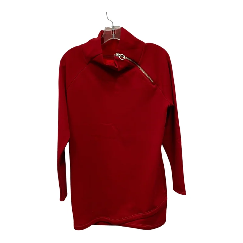 Athletic Sweatshirt Collar By Athleta In Red, Size:S Casual Men's Loose