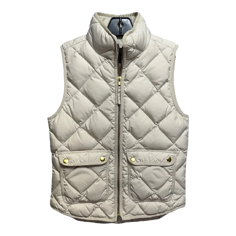 Vest Puffer & Quilted By J. Crew In Cream, Size: Xsp Masculine Men's Thick