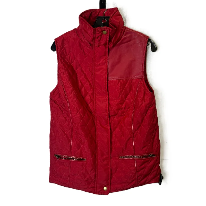 Vest Puffer & Quilted By Clothes Mentor In Red, Size: M Refined Men's European