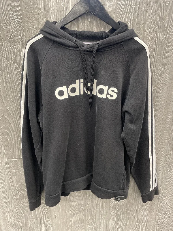 Athletic Sweatshirt Hoodie By Adidas In Black, Size: L Tough Men's Tactical