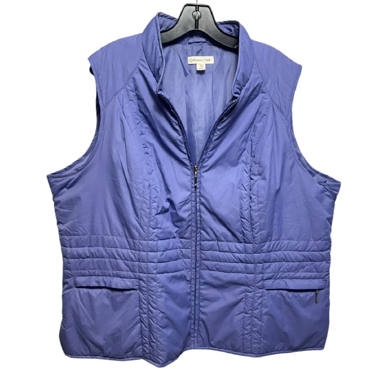 Vest Puffer & Quilted By Coldwater Creek In Purple, Size: 2x Masculine Men's 