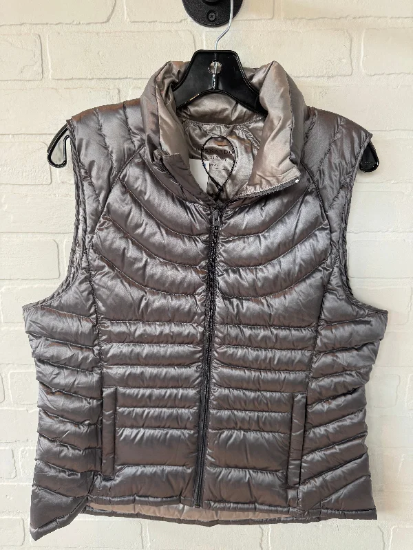 Vest Puffer & Quilted By Bernardo In Grey, Size: Lp Unique Men's Patch
