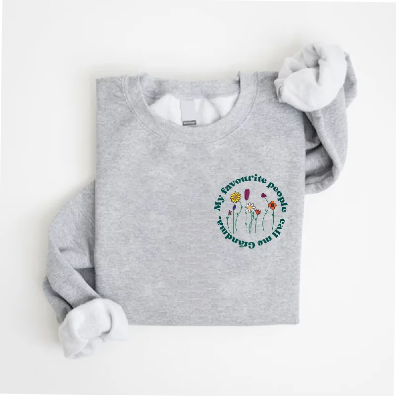 My Favourite People Call Me Grandma Women's Sweatshirt Dynamic Men's High
