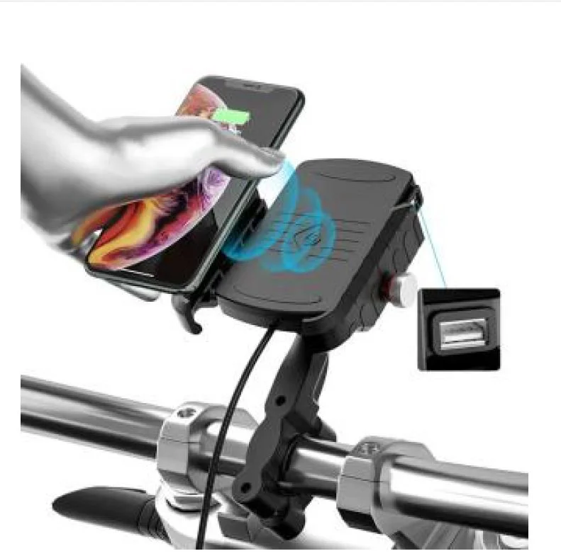 Side Dial Wireless Charging Phone Holding Clamp Tough Men's Military