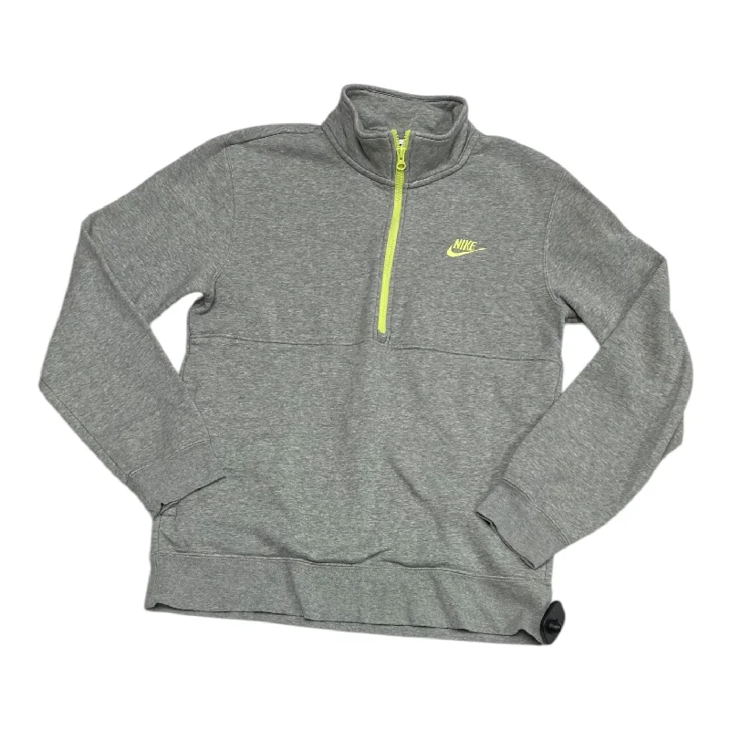 Sweatshirt Collar By Nike In Grey, Size: S Tailored