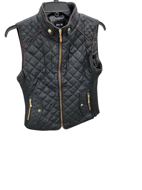 Vest Puffer & Quilted By Active Usa In Black, Size: S Bold Men's Animal