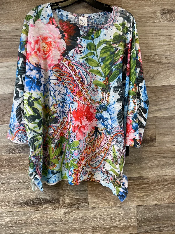 Top 3/4 Sleeve By Time And Tru  Size: L Laid