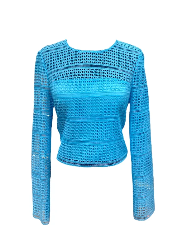 Top Long Sleeve By Diane Von Furstenberg  Size: 4 Hip Men's Retro