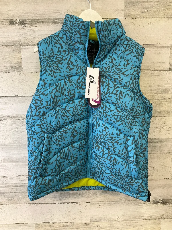 Vest Puffer & Quilted By Clothes Mentor In Blue, Size: Xl Hip Men's Retro